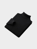 100% Merino Wool Turtleneck Sweater – Corsavi in Black
