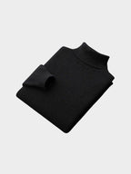 100% Merino Wool Turtleneck Sweater – Corsavi in Black
