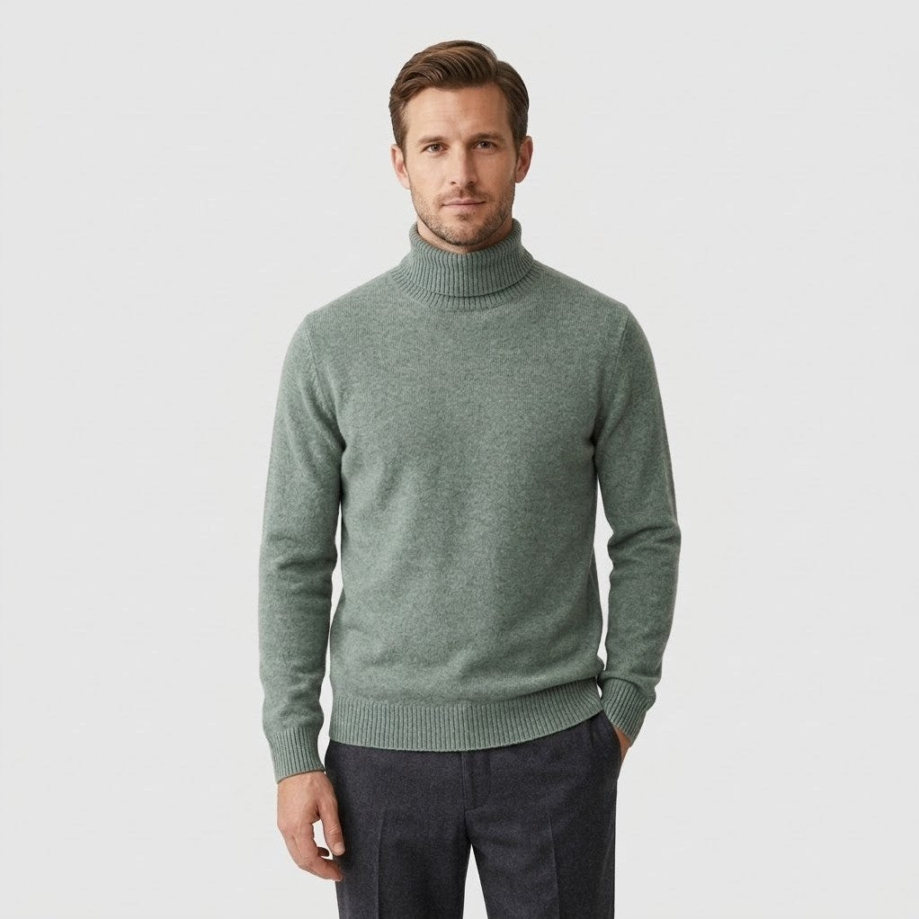 100% Merino Wool Turtleneck Sweater – Corsavi, view 1