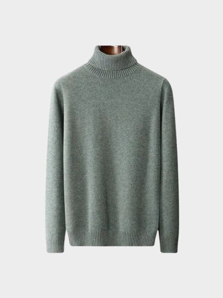 100% Merino Wool Turtleneck Sweater – Corsavi, view 2