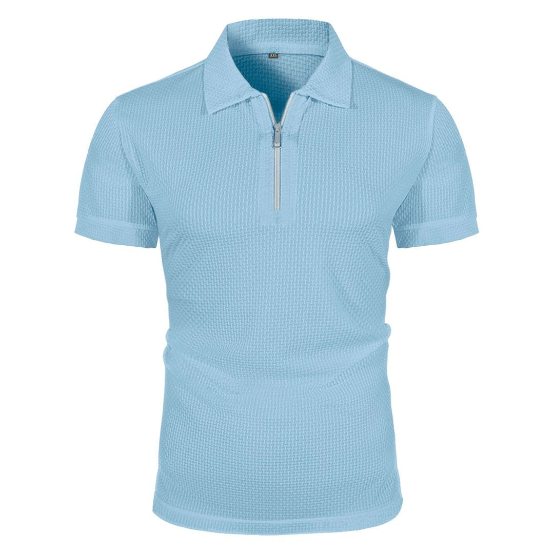 Amalfi - Men's Ultra-Comfort Polo Shirt in Coastal Blue