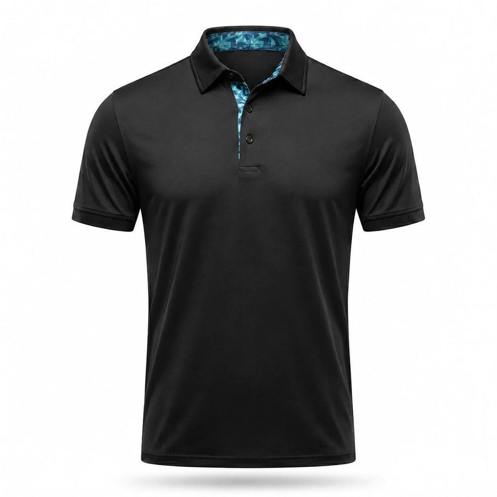 Ansel - Men's Ultra Comfort Polo in Espresso Black
