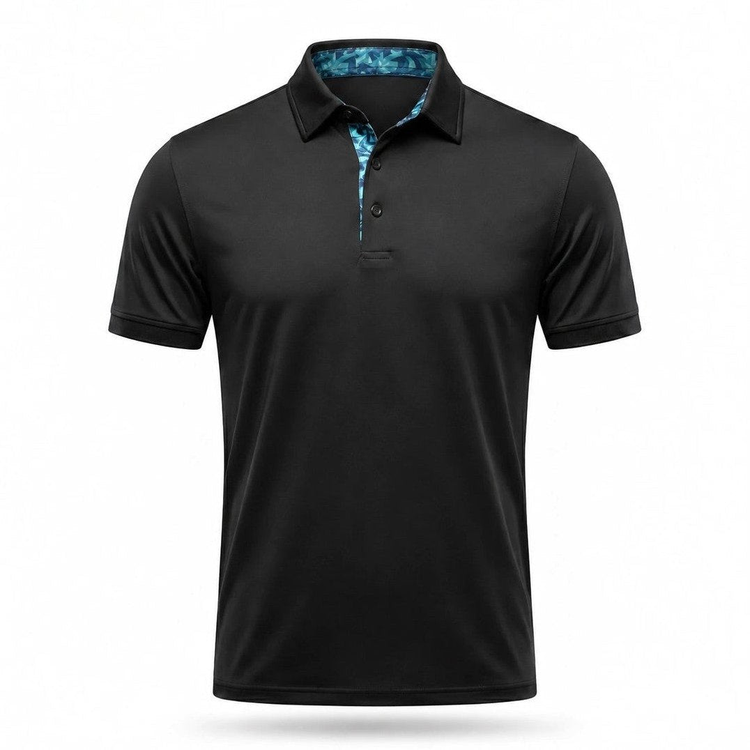 Ansel - Men's Ultra Comfort Polo in Espresso Black
