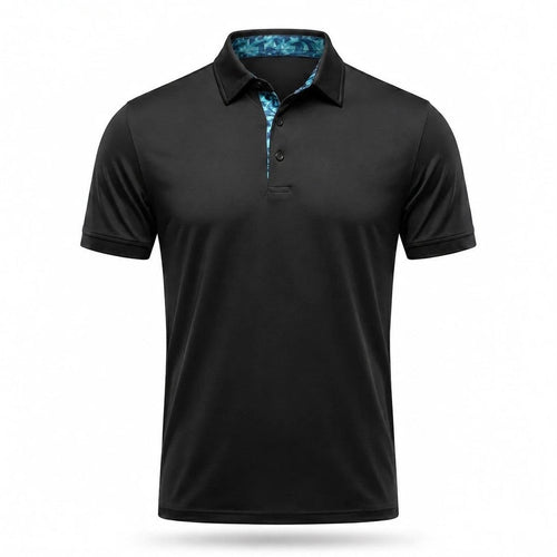 Ansel - Men's Ultra Comfort Polo in Espresso Black