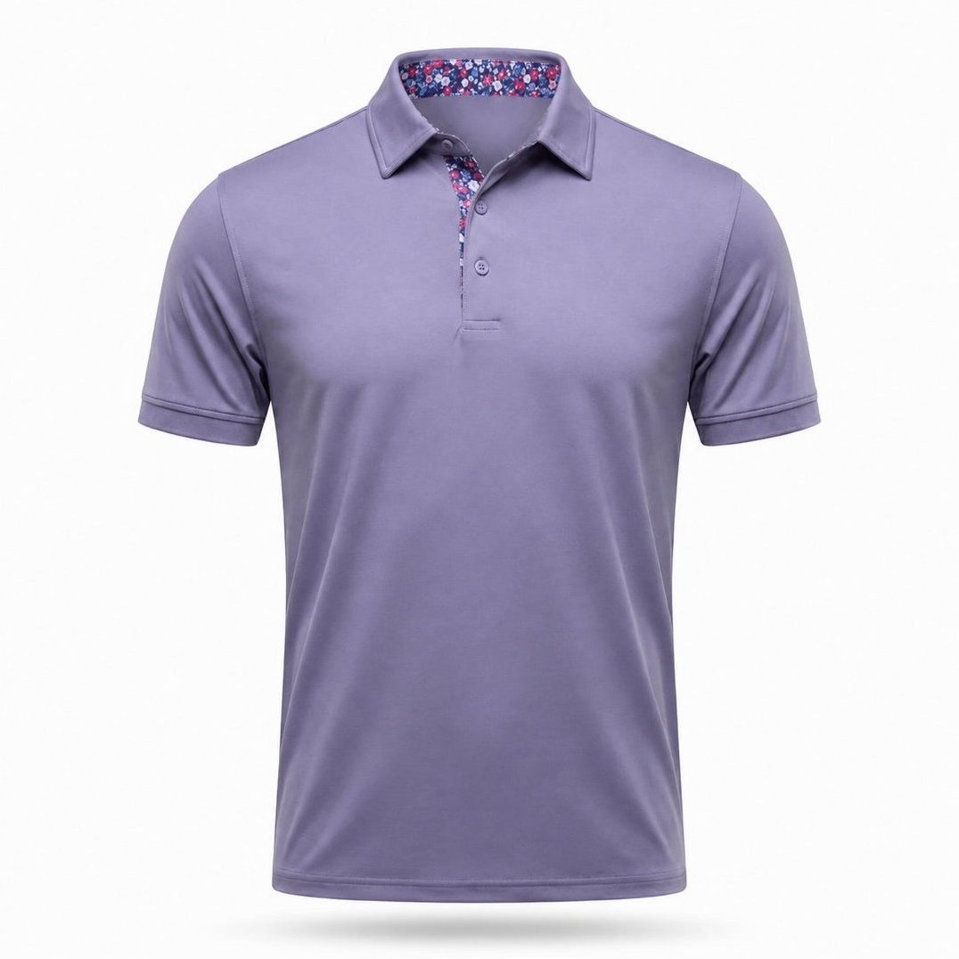 Ansel - Men's Ultra Comfort Polo in Lavender