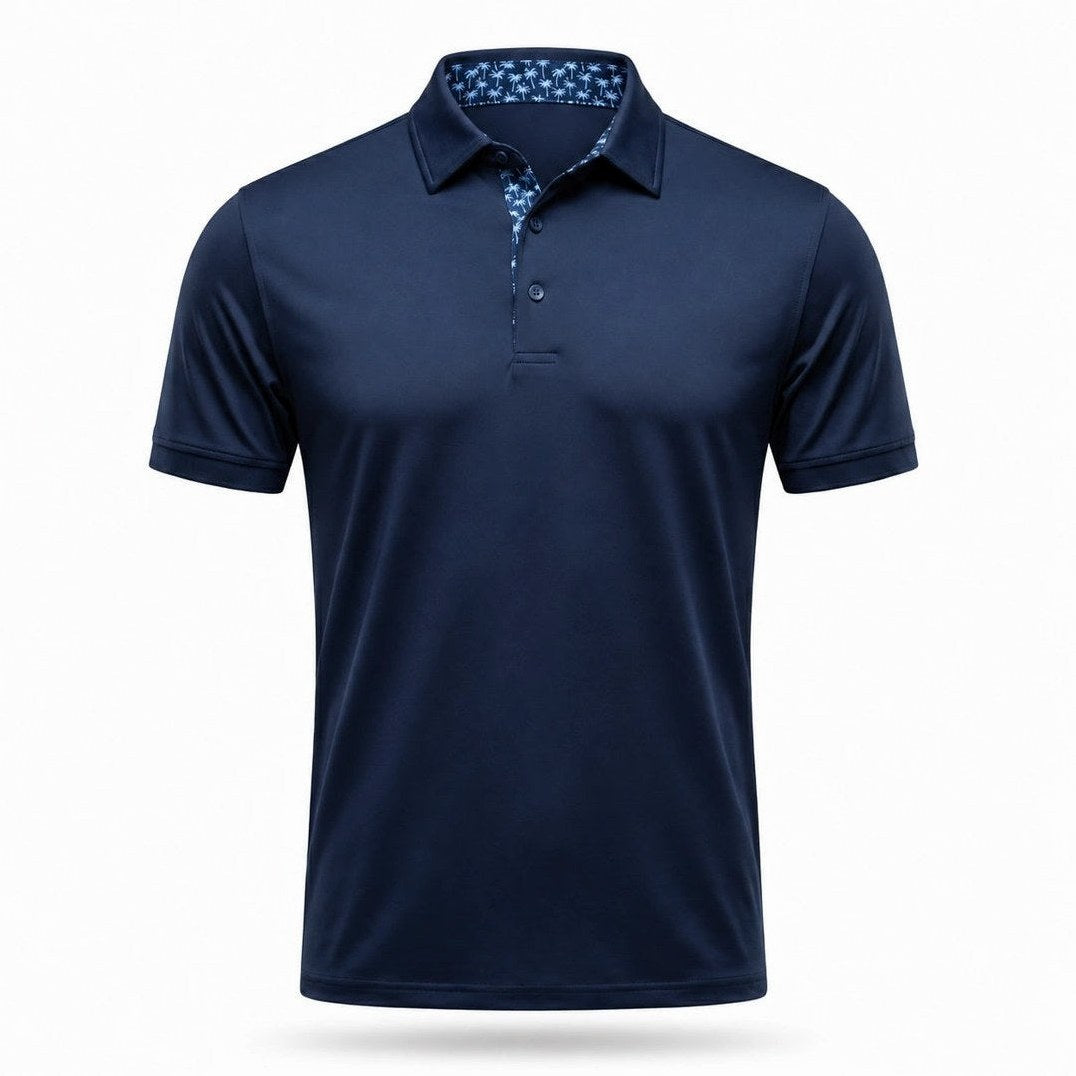 Ansel - Men's Ultra Comfort Polo in Midnight Navy