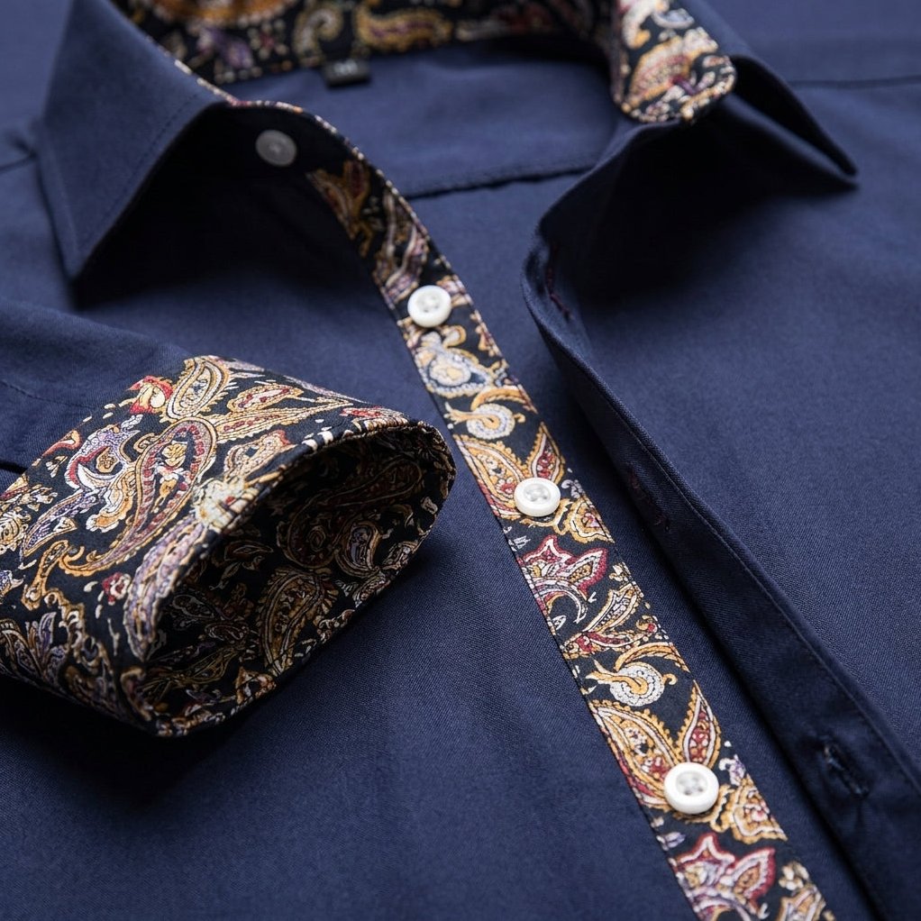 Men's Anti-Crease Tailored-Fit Dress Shirt, view 3