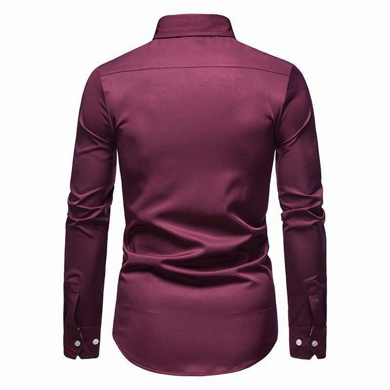 Men's Anti-Crease Tailored-Fit Dress Shirt, view 11