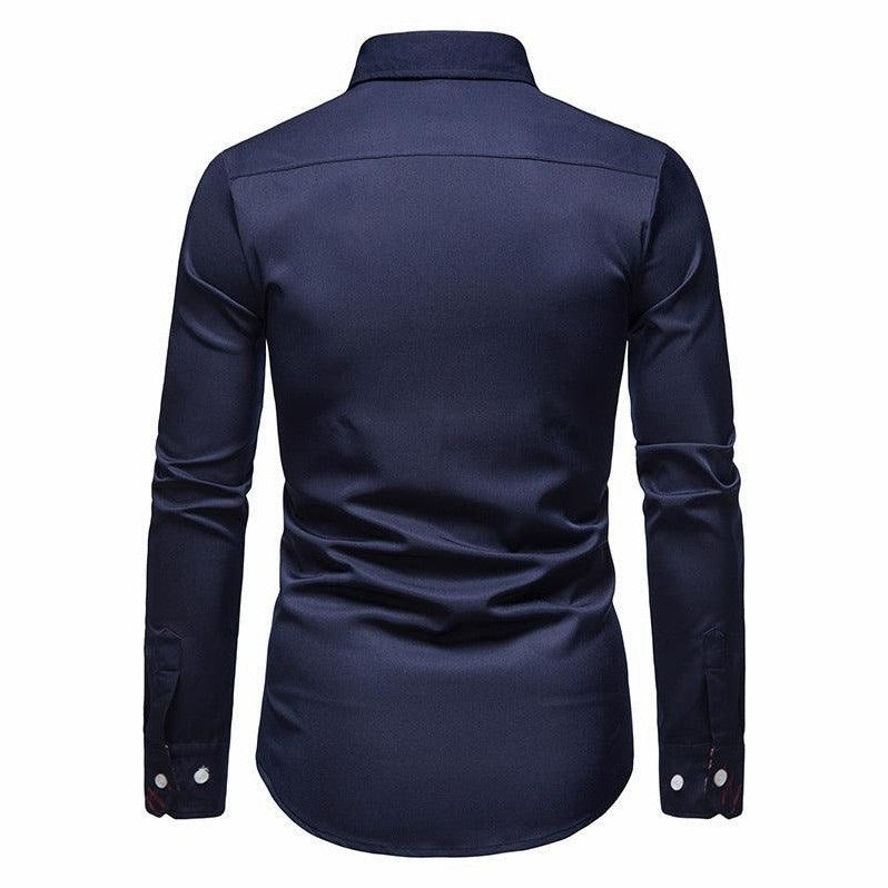 Men's Anti-Crease Tailored-Fit Dress Shirt, view 13