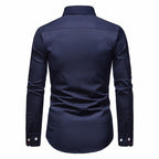 Men's Anti-Crease Tailored-Fit Dress Shirt, view 13