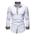 Men's Anti-Crease Tailored-Fit Dress Shirt in White
