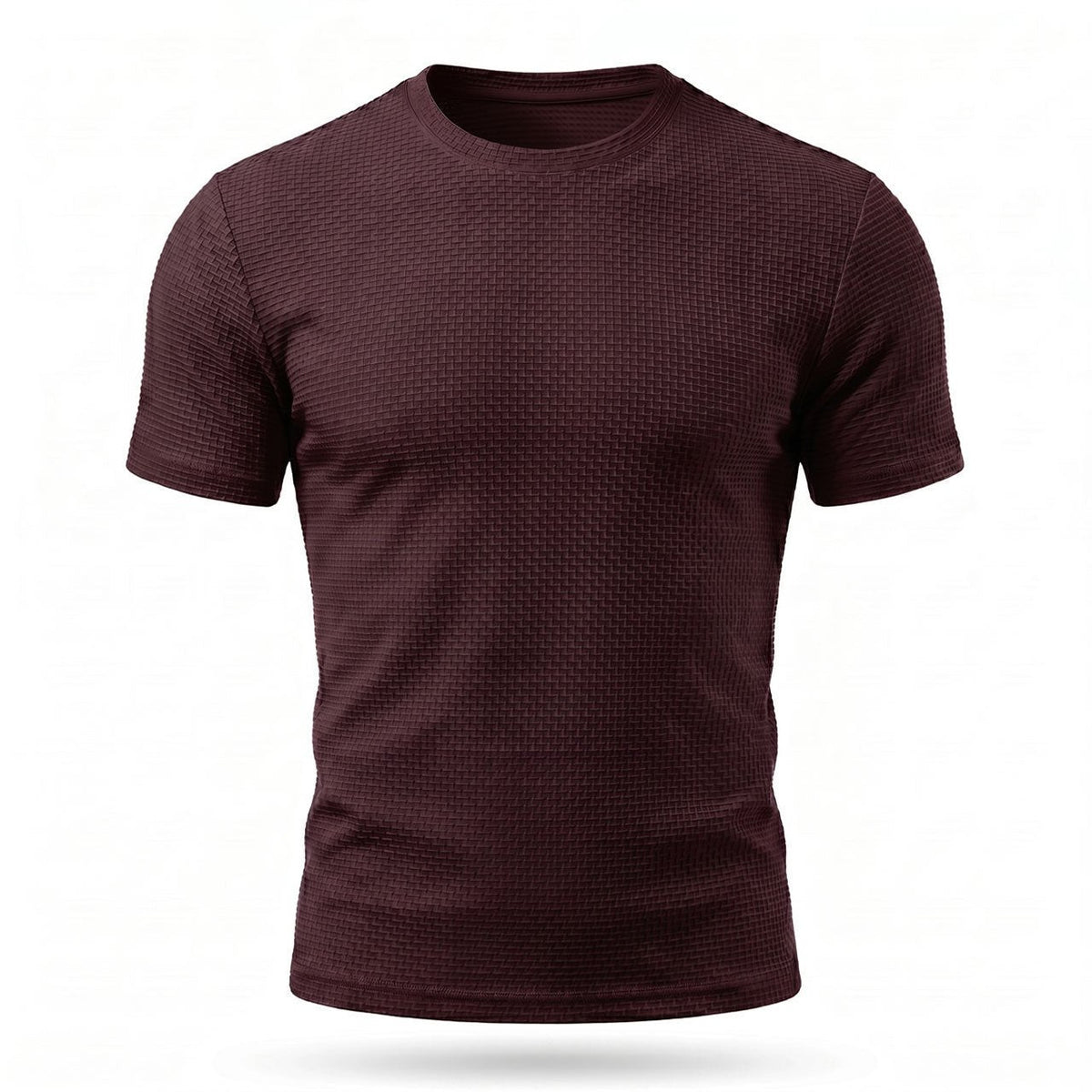 Arden - Men's Ultra-Comfort Crew Neck T-Shirt in Merlot Red