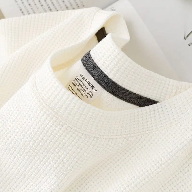 Bellagio - Men's Ultra-Comfort Waffle T-Shirt in Chalk White