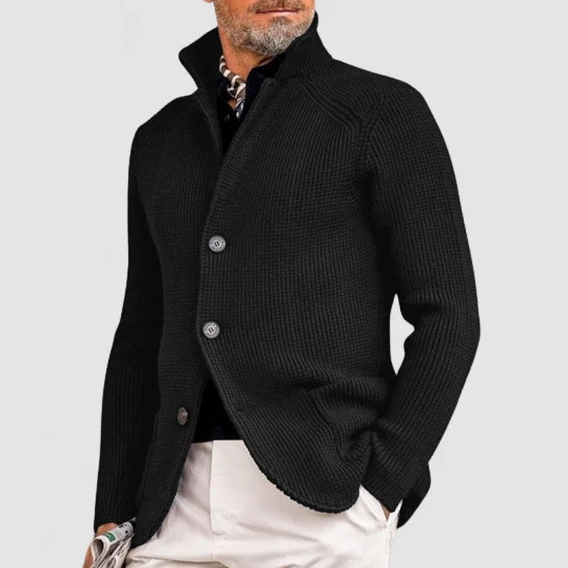 Berkeley Merino Cardigan for Men in Black