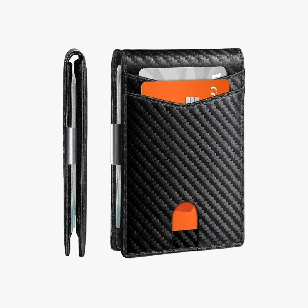 Buy 1 Get 1 Free | CarbonVault – Ultra Slim Carbon Fiber Wallet in Carbon Orange