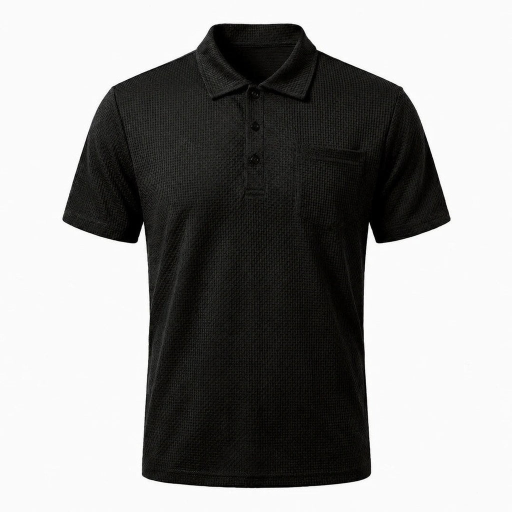 Capri - Men's Ultra Comfort Pocket Polo in Espresso Black