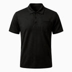 Capri - Men's Ultra Comfort Pocket Polo in Espresso Black