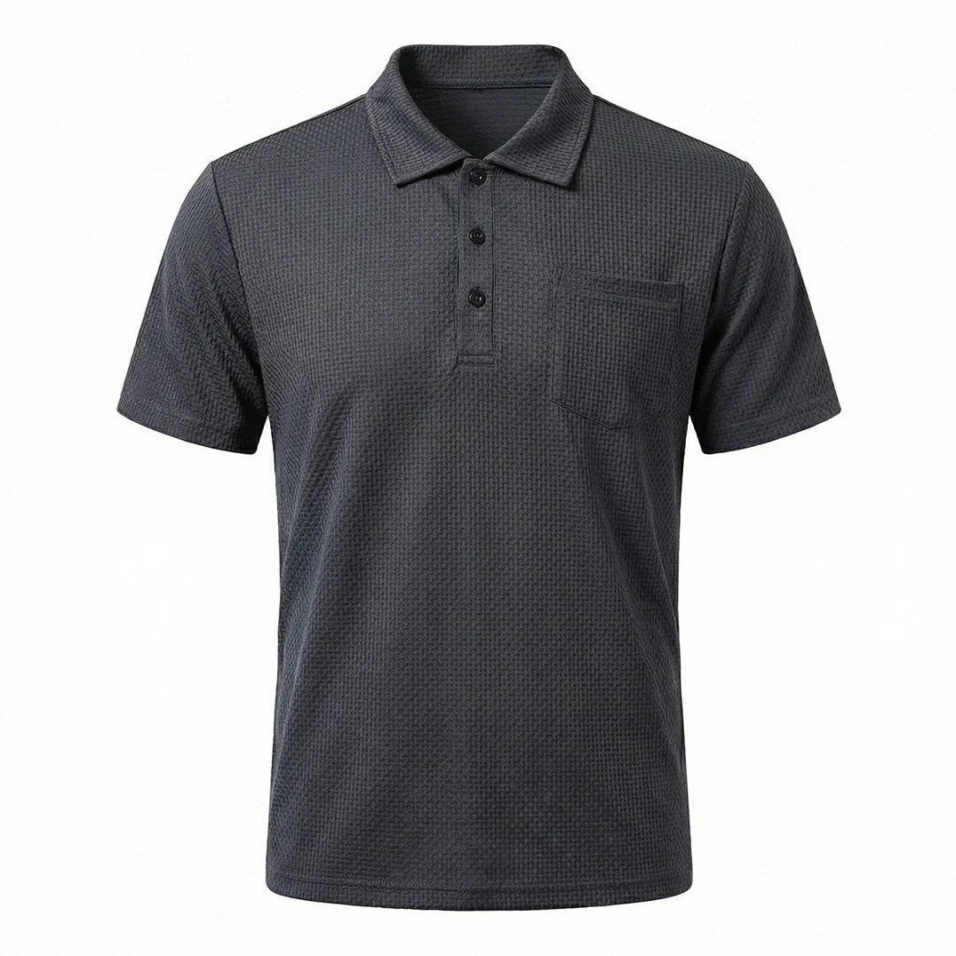 Capri - Men's Ultra Comfort Pocket Polo in Harbour Gray