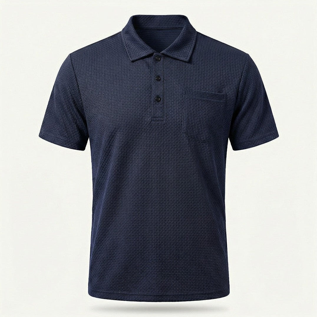 Capri - Men's Ultra Comfort Pocket Polo in Midnight Navy