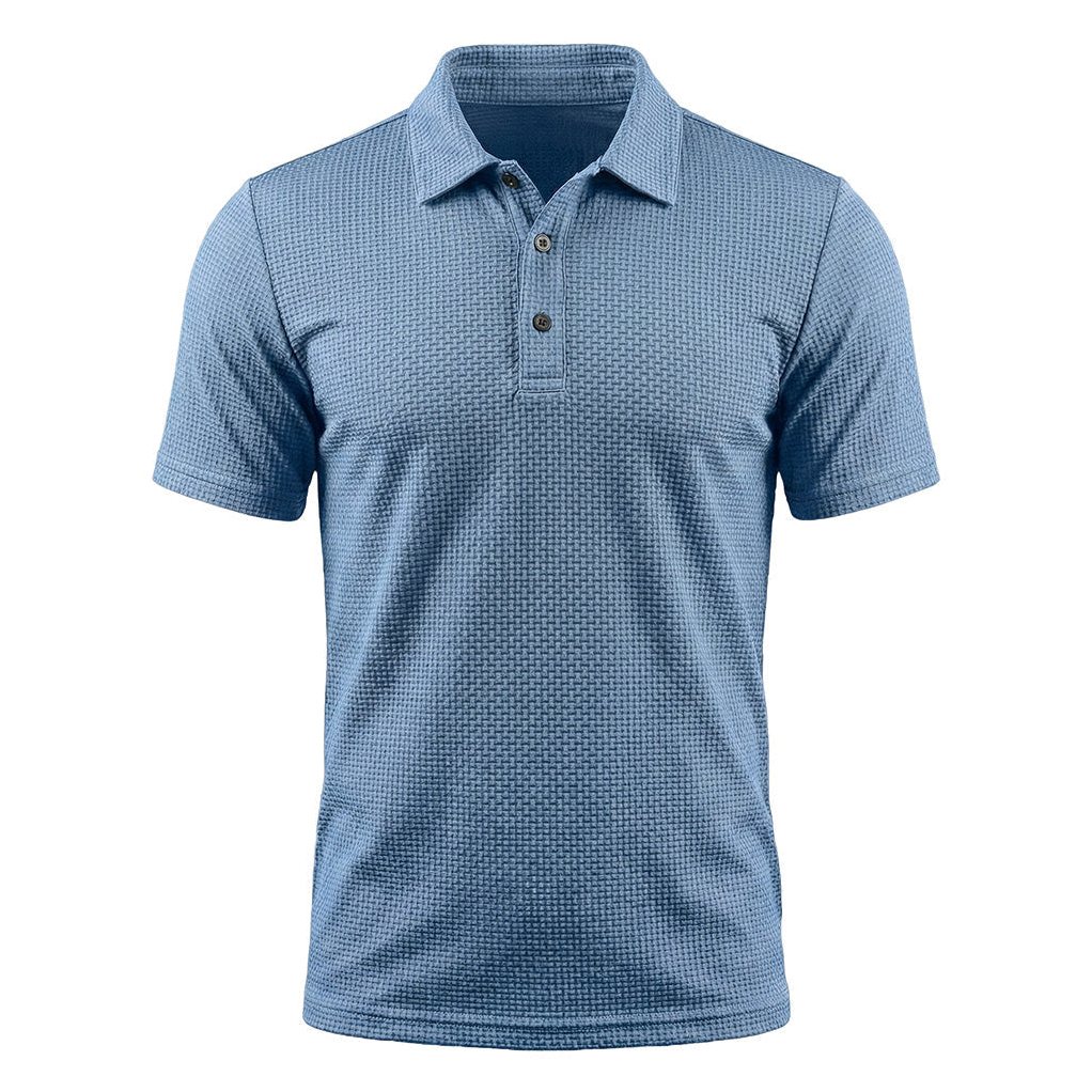 Capri - Men's Ultra-Comfort Polo Shirt in Coastal Blue
