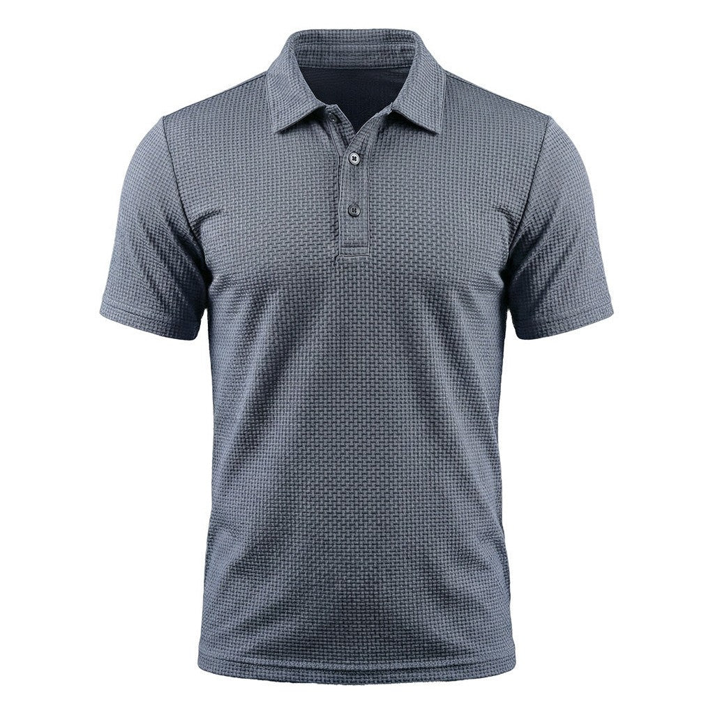 Capri - Men's Ultra-Comfort Polo Shirt in Silverwood Gray