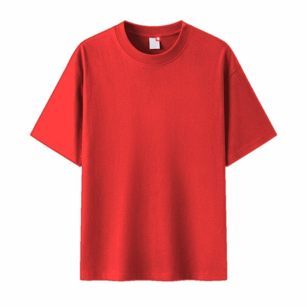Cascais - Men's Ultra-Comfort Cotton T-Shirt in Crimson Red