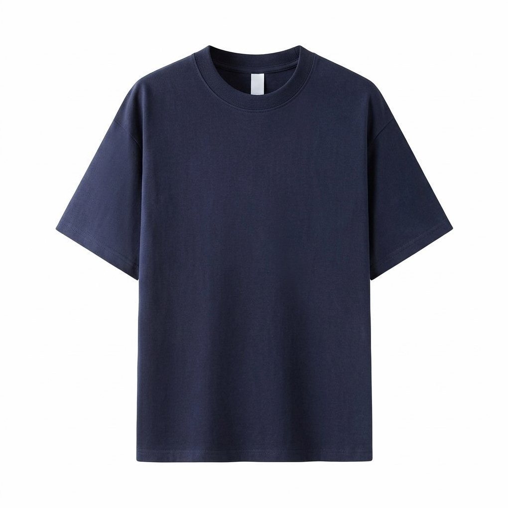 Cascais - Men's Ultra-Comfort Cotton T-Shirt in Midnight Navy