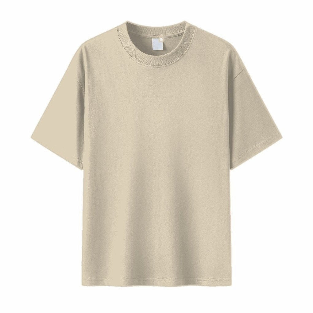 Cascais - Men's Ultra-Comfort Cotton T-Shirt in Sand Khaki