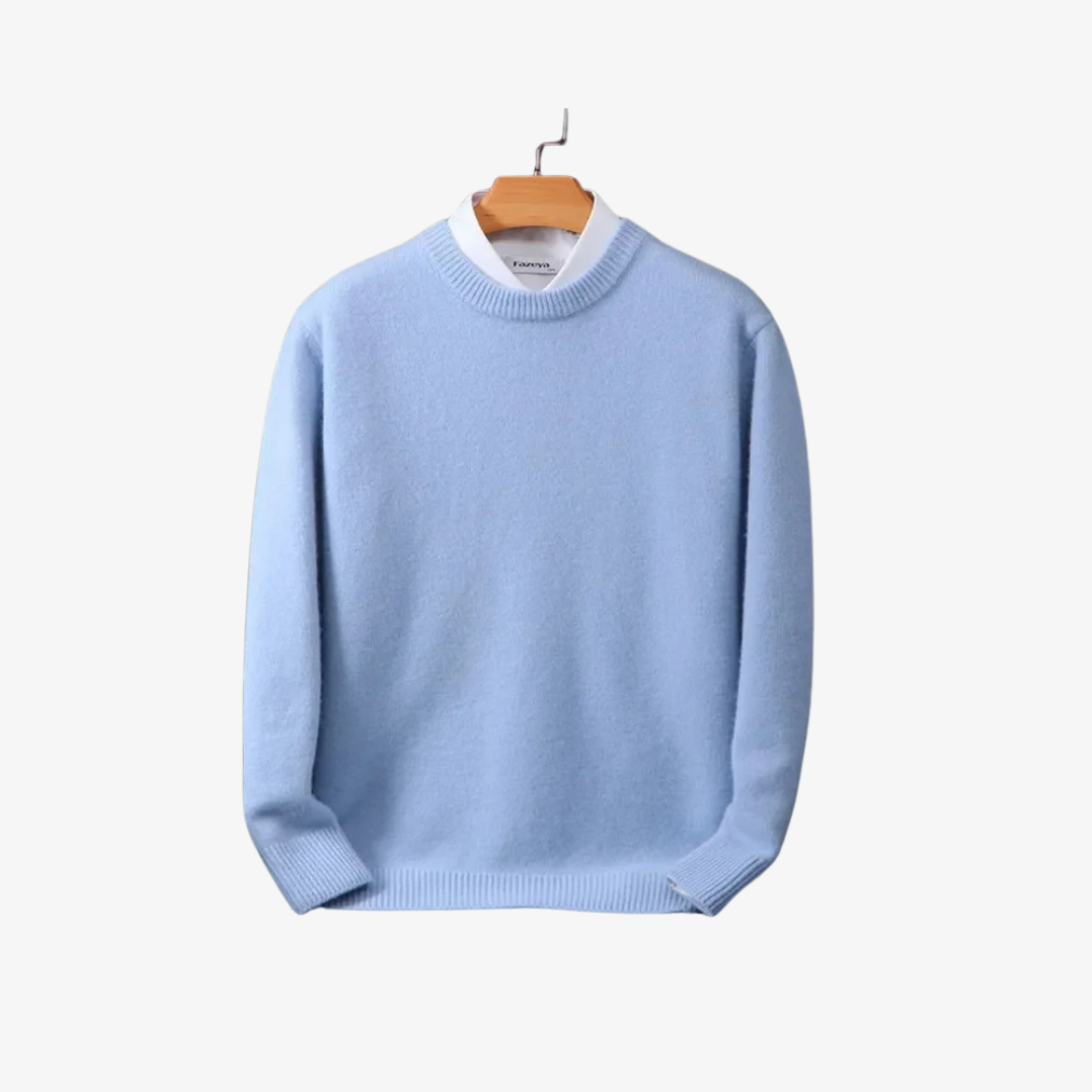 Corsavi Cashmere Crew for Men in Light blue