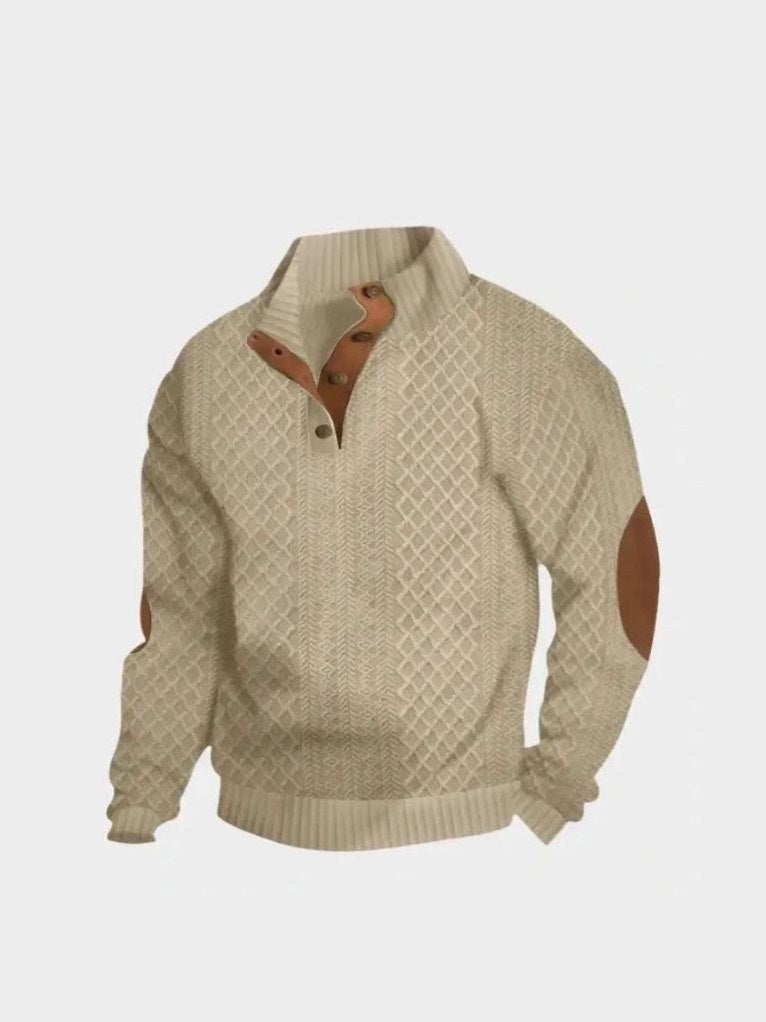 Classic High Collar Pullover Limited Edition – Corsavi in Beige