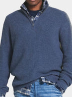 Classic Highland Quarter-Zip Sweater for Men, view 4