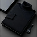 Connaught Cashmere Roll-Neck for Men in Black