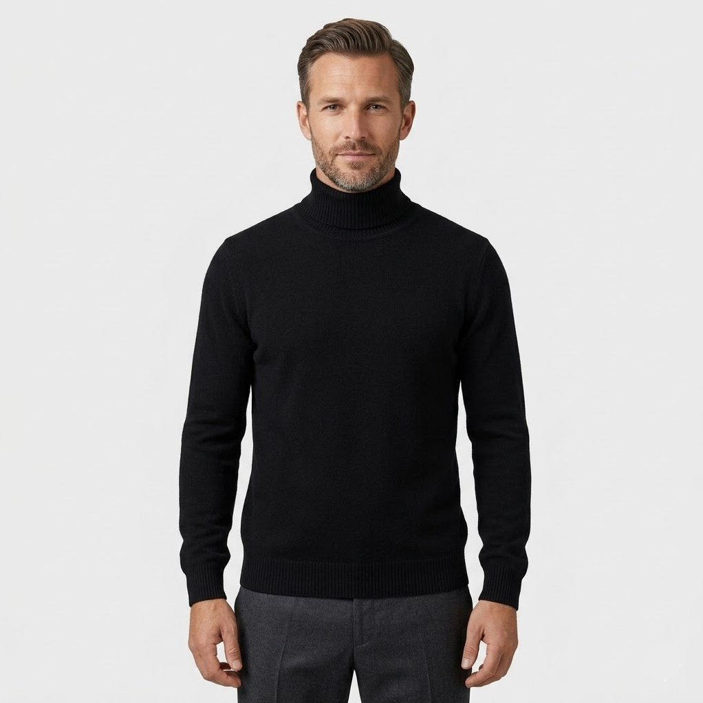 Connaught Cashmere Roll-Neck for Men, view 1