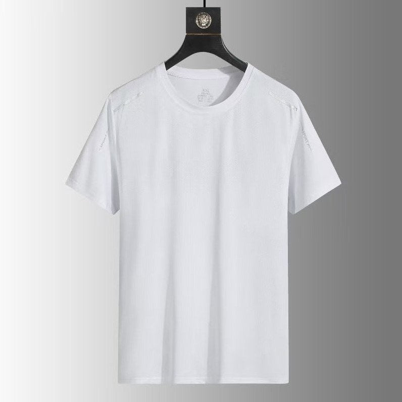 Davos - Men's Ultra-Comfort Active T-Shirt in Chalk White