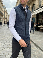 Elegant Full-Zip Sweater Vest – Corsavi, view 3