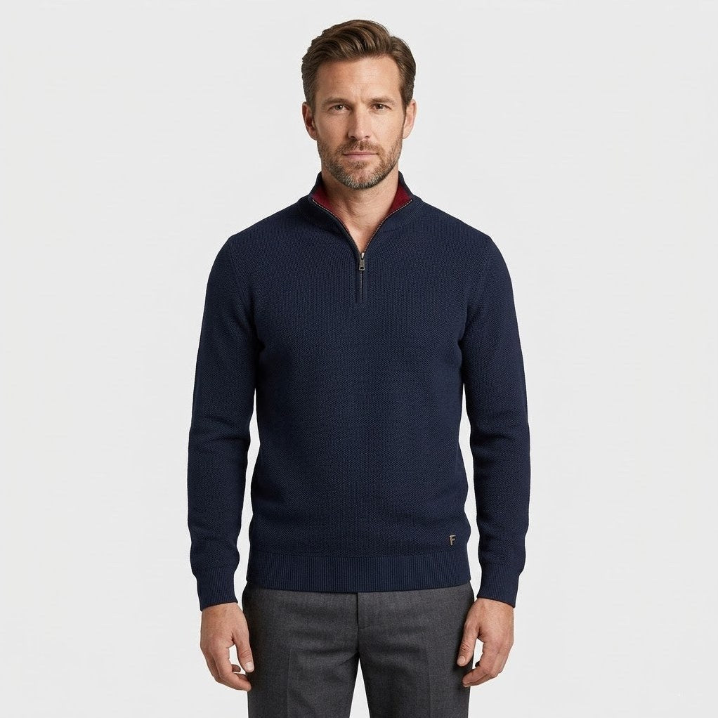 Elegant Quarter Zip Sweater – Corsavi, view 1