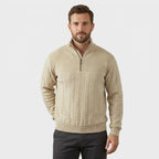 Essential Henley Quarter Zip Pullover – Corsavi, view 1
