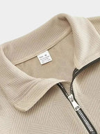 Essential Henley Quarter Zip Pullover – Corsavi, view 4