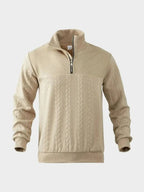 Essential Henley Quarter Zip Pullover – Corsavi, view 9
