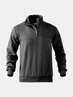 Essential Henley Quarter Zip Pullover – Corsavi, view 12