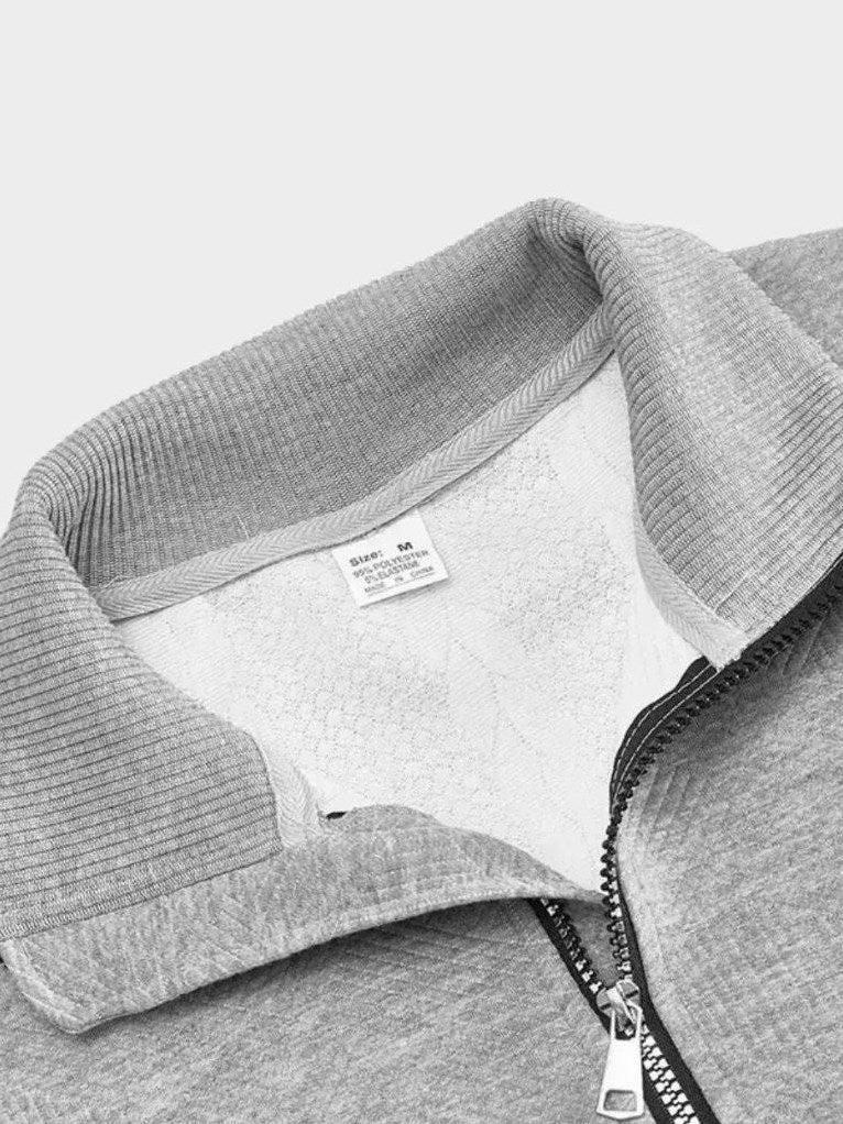 Essential Henley Quarter Zip Pullover – Corsavi, view 16
