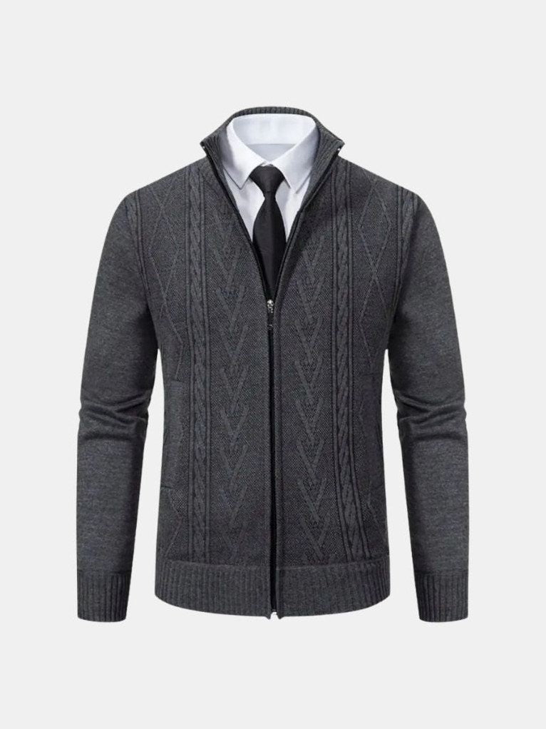 Essential Old Money Knit Sweater – Corsavi in Dark Gray