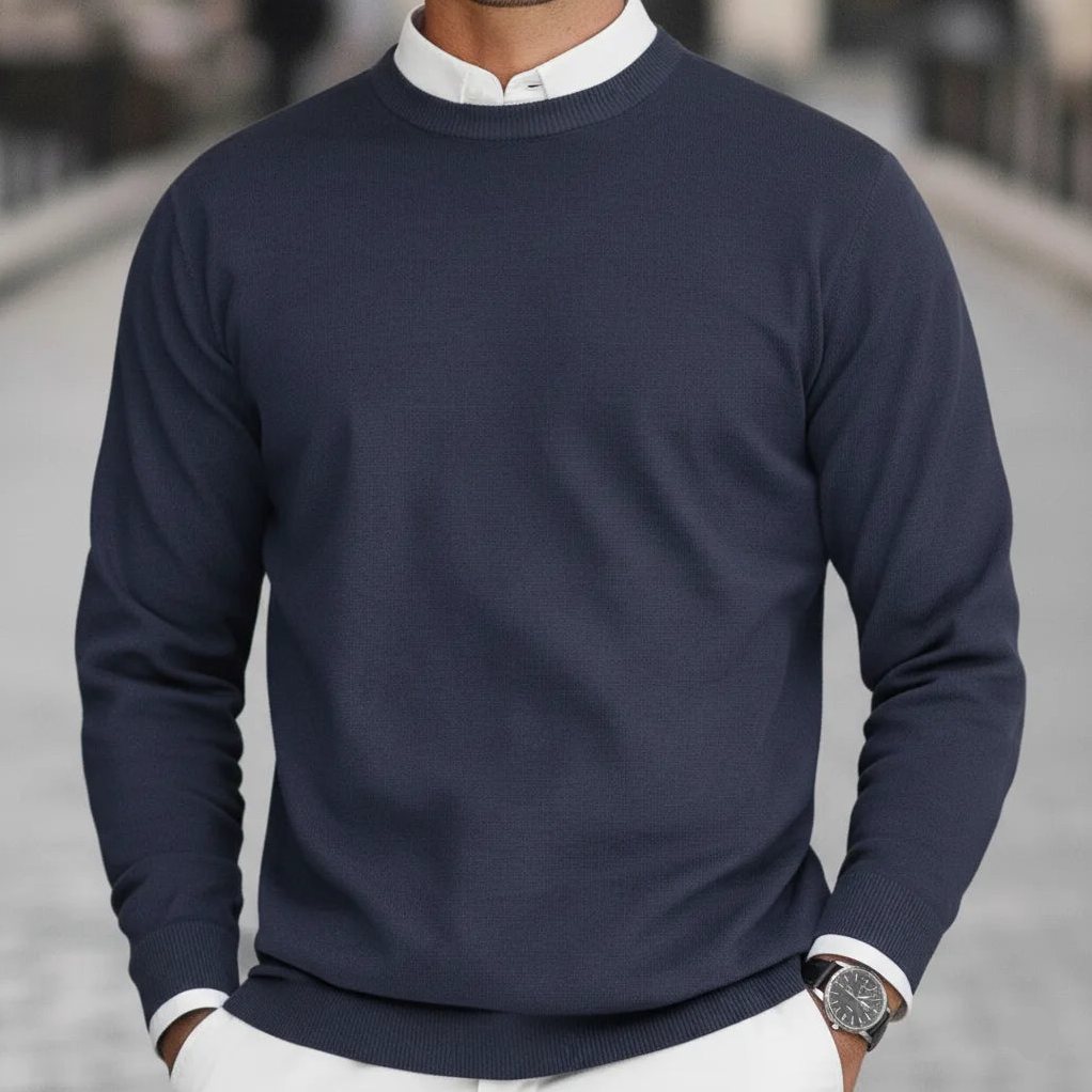 Everyday Casual Men’s Crew-Neck Sweater, view 3
