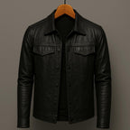 Harrison Forge Leather Jacket for Men in Black
