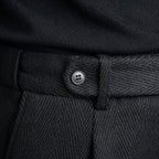 Heritage Wool Blend Herringbone Trousers for Men, view 6