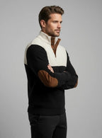 High Collar Corduroy Retro Pullover for Men, view 3