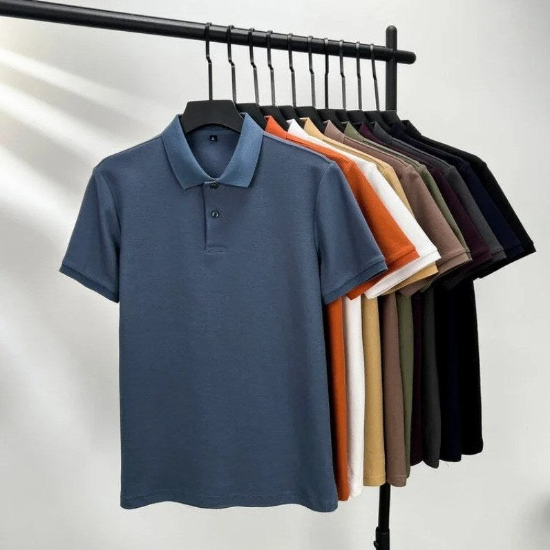 Ischia - Men's Ultra-Comfort Cotton Polo Shirt, view 2