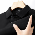 Ischia - Men's Ultra-Comfort Cotton Polo Shirt in Espresso Black