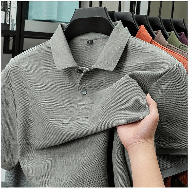 Ischia - Men's Ultra-Comfort Cotton Polo Shirt in Sage Green
