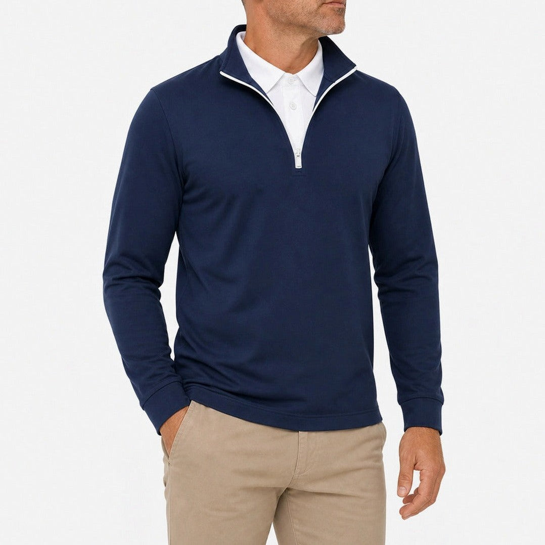 Leon - Men’s Ultra-Comfort 2-in-1 Quarter-Zip, view 6